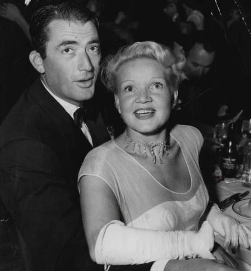 Greta Kukkonen with her ex-husband Gregory Peck